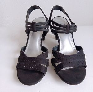 WOMENS IMPO BLACK HIGH HEELS 7.5